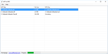 AIFF to MP3 screenshot