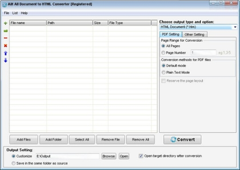 Ailt All Document to HTML Converter screenshot