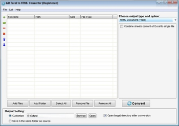 Ailt Excel to HTML Converter screenshot