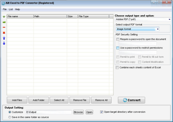 Ailt Excel to PDF Converter screenshot