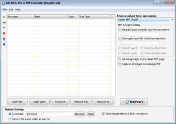 Ailt JPEG JPG to PDF Converter screenshot