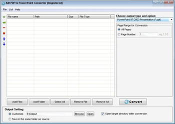 Ailt PDF to PowerPoint Converter screenshot