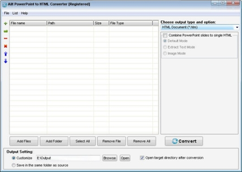 Ailt PowerPoint to HTML Converter screenshot