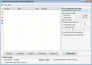 Ailt PowerPoint to SWF Converter screenshot