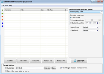 Ailt PPT to WMF Converter screenshot