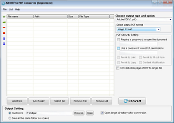 Ailt RTF to PDF Converter screenshot