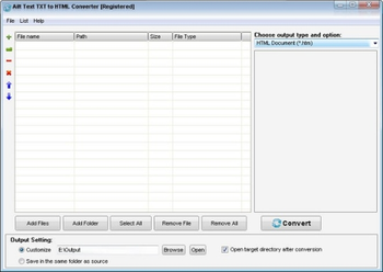 Ailt Text TXT to HTML Converter screenshot