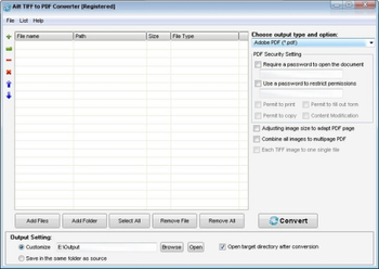 Ailt TIFF to PDF Converter screenshot