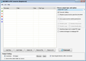 Ailt WMF to PDF Converter screenshot
