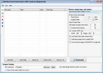 Ailt Word Excel PowerPoint to SWF Conver screenshot
