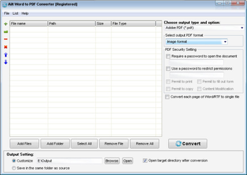 Ailt Word to PDF Converter screenshot
