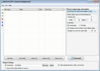 Ailt XLS to PPT Converter screenshot 2