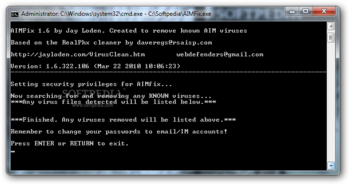AIM Fix screenshot