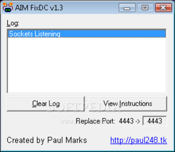 AIM FixDC screenshot