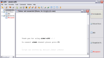 Aimbd mIRC screenshot