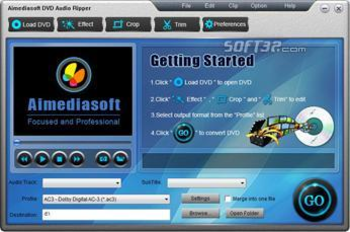 Aimediasoft DVD Audio Ripper screenshot 2