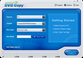 Aimersoft DVD Copy screenshot