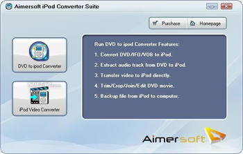 Aimersoft iPod Converter Suite screenshot