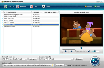 Aimersoft Media Converter screenshot
