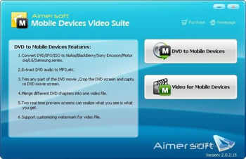 Aimersoft Mobile Devices Video Suite screenshot