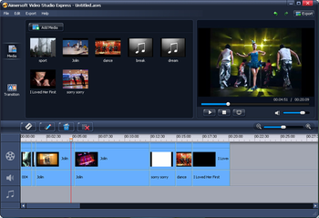 Aimersoft Video Studio Express screenshot