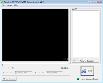 AimOne ASF/WMV/WMA Cutter & Joiner screenshot