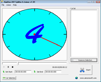 AimOne AVI Cutter & Joiner screenshot