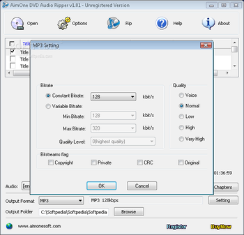 AimOne DVD Audio Ripper screenshot 2