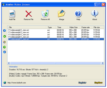 Aimone Video Joiner screenshot 2