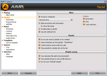 AIMP nLite Addon screenshot 4