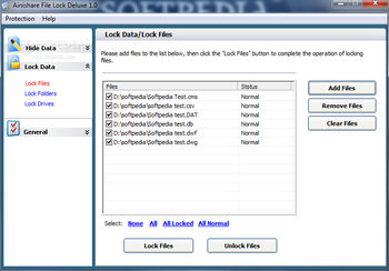 Ainishare File Lock Deluxe screenshot