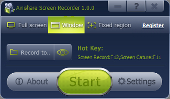 Ainishare Free Screen Recorder screenshot