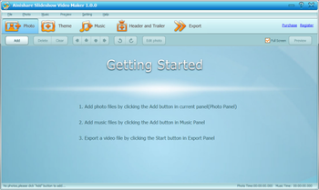 Ainishare Free Slideshow Video Maker screenshot