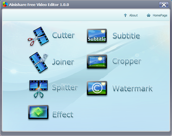 Ainishare Free Video Editor screenshot