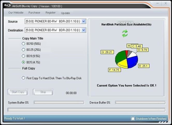 AinSoft Blu-ray Copy screenshot 2