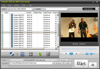 Ainsoft DVD to MP4 Converter screenshot 3