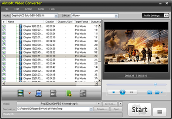 Ainsoft Video Converter screenshot