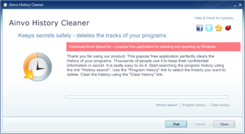 Ainvo History Cleaner screenshot