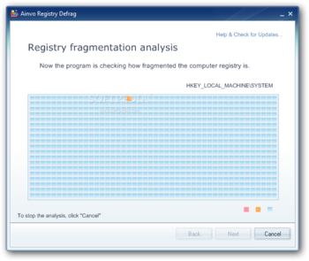 Ainvo Registry Defrag screenshot 2
