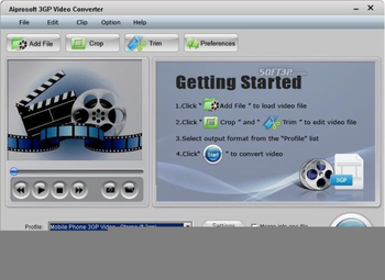Aiprosoft 3GP Video Converter screenshot