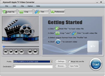 Aiprosoft Apple TV Video Converter screenshot