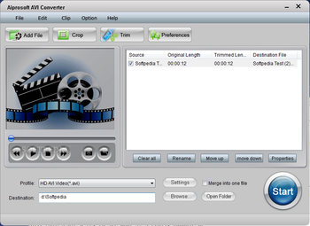 Aiprosoft AVI Converter screenshot