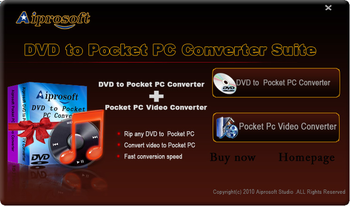 Aiprosoft DVD Pocket PC Converter Suite screenshot