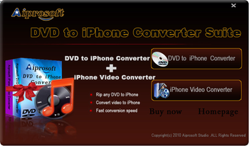 Aiprosoft DVD to iPhone Converter Suite screenshot