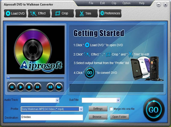 Aiprosoft DVD to Walkman Converter screenshot 2
