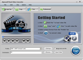 Aiprosoft Flash Video Converter screenshot