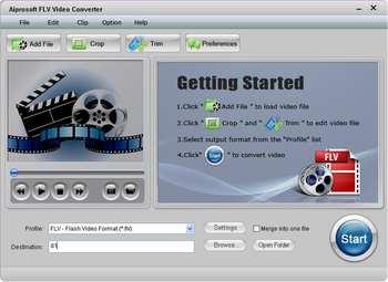 Aiprosoft FLV Video Converter screenshot