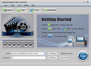 Aiprosoft Gphone Video Converter screenshot