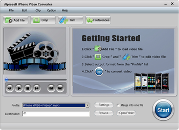 Aiprosoft iPhone Video Converter screenshot