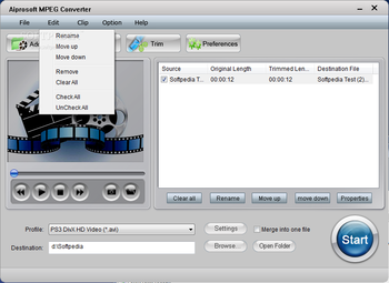 Aiprosoft MPEG Converter screenshot 2